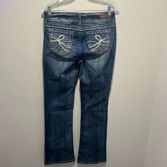 Wallflower Bootcut Women's Jr. Denim Medium blue Jeans Size 7 - Picture 2 of 6